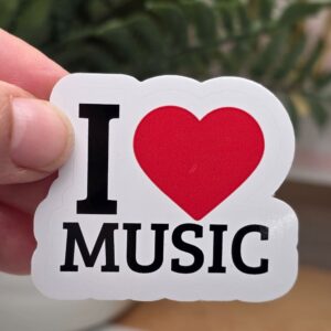 I Love Music Sticker