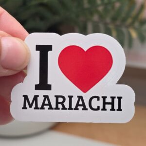 I Love Mariachi Sticker